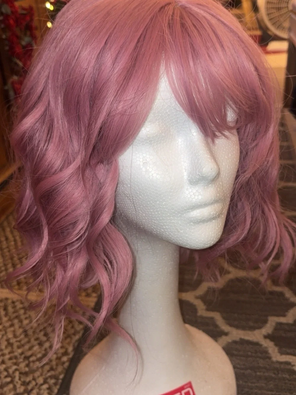 Red short wavy